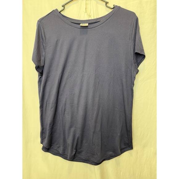 HELLO MELLO Navy Blue Short Sleeve Dream Tee Lounge Top M Medium Extra Soft - Picture 1 of 4